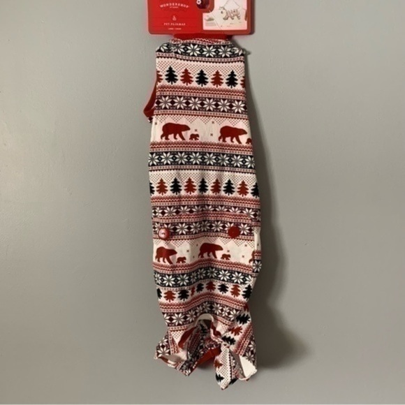 ❄️FINAL PRICE❄️NWT. WONDERSHOP Pet Pajamas- Bears & Trees - Picture 2 of 5
